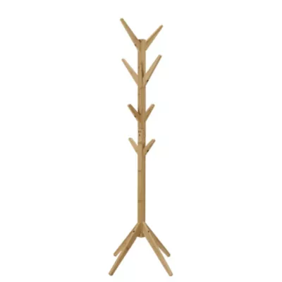 Porte manteaux de 8 crochets arbre H. 177,5 cm en bois