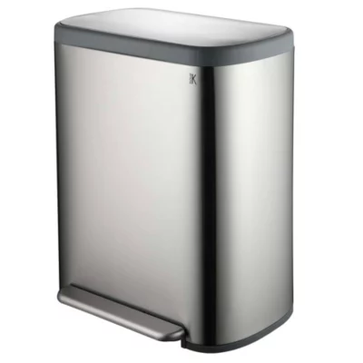 Poubelle de tri 2 compartiments Kitchen Move Empire inox 60 L