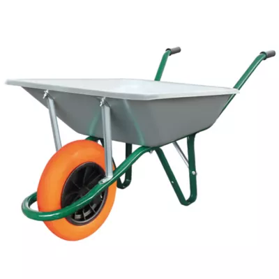 Brouette roue increvable Ø.360 mm, cuve en acier galvanisé, capacité 100 L, Altrad