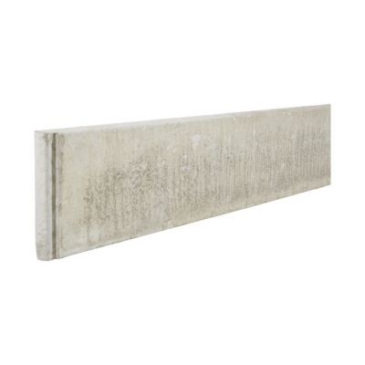 Plaque de soubassement béton 202,5 x 20 cm, ép.35 mm pour clôture en panneaux de grillage rigide Louga
