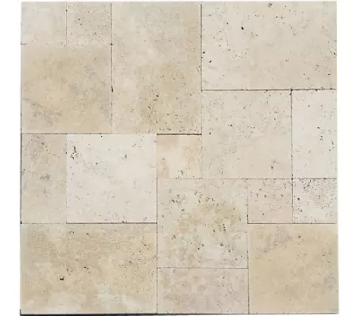 Dalle opus travertin spéciale extérieur épaisseur 20 mm pierre naturelle