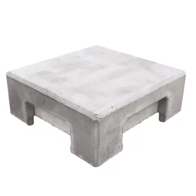 Chapeau plat pour poteau d'angle de clôture Biface