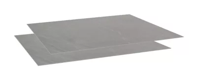 Plateau en céramique gris foncé Kedra 90 x 90 cm pour table de jardin vendu par 2