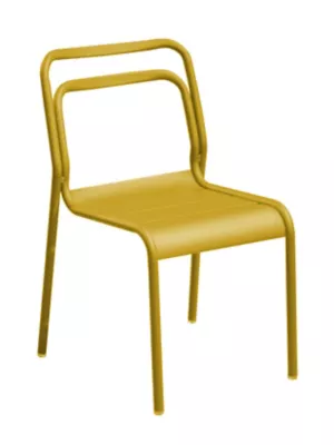 Chaise de jardin Proloisirs Eos en aluminium - Coloris tounesol - Hauteur 82 cm