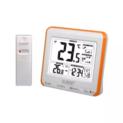 Thermomètre La Crosse Technology, grand écran noir et blanc