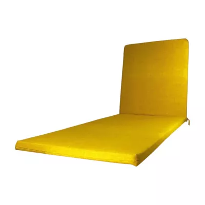 Coussin pour bain de soleil Tigo jaune L.190 x l.60 cm, ép.5 cm Tendances et Créations