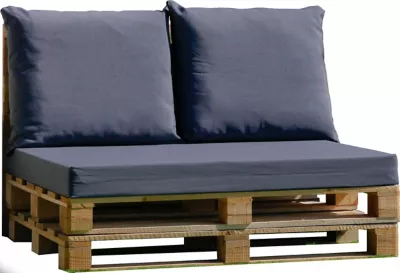 Coussin palette gris anthracite (x 3)