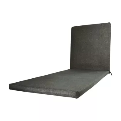 Coussin pour bain de soleil Tigo anthracite L.190 x l.60 cm, ép.5 cm Tendances et Créations