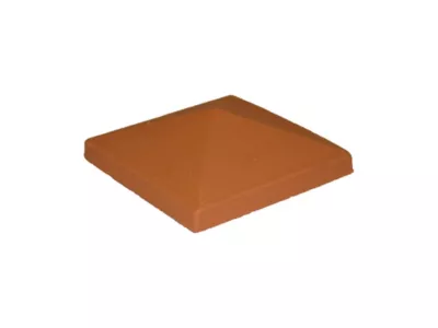 Chapeau de pilier en terre cuite CPL 30 x 30 rouge