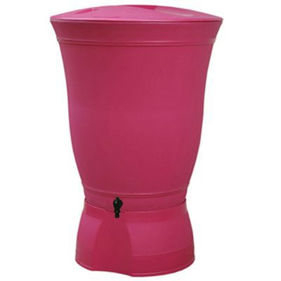 Récupérateur d'eau Floral 300L fuchsia