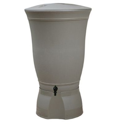 Récupérateur d'eau Floral 300L taupe