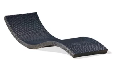 Bain de soleil Cancun résine tressée noir L.190 cm DCB Garden