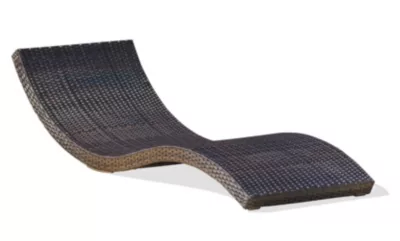 Bain de soleil Cancun résine tressée chocolat L.190 cm DCB Garden