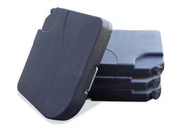 Dalles pour parasol déporté gris anthracite DCB Garden (lot de 4)