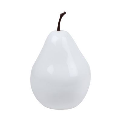 Poire décorative grand modèle blanc