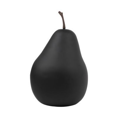 Poire décorative petit modèle noir mat