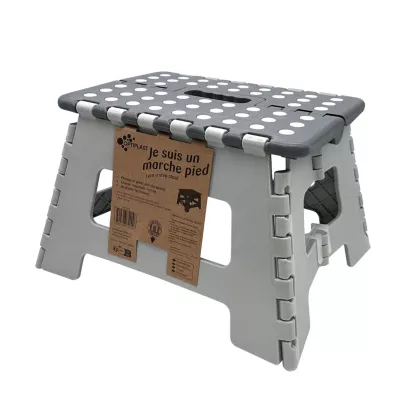 Marchepied 1 marche H.22 cm gris clair / foncé