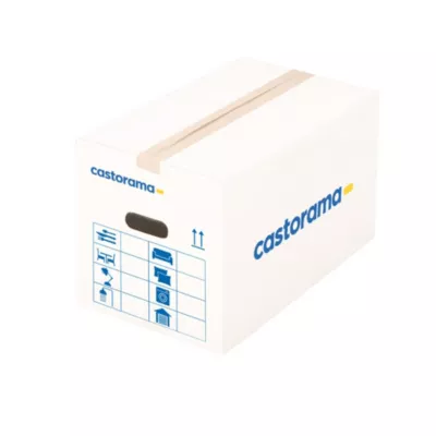 Carton de déménagement H. 32 cm x L. 47 x l. 33, capacité 50 L