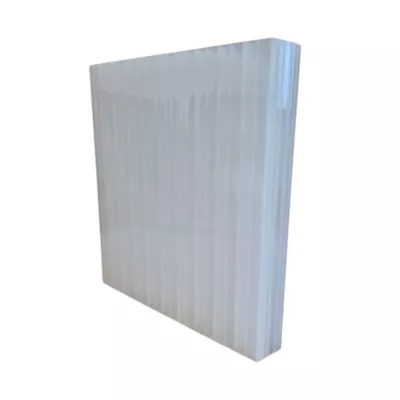 Plaque polycarbonate alvéolaire l.1.25 x L.4m, ep.32 mm, 3.8KG/M2 10 parois Opale 5pcs