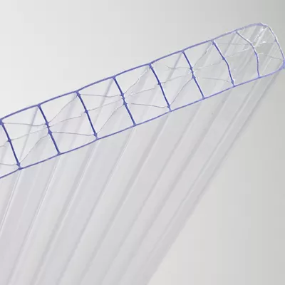 Plaque polycarbonate transparent 200 x 98 cm, ép.16mm