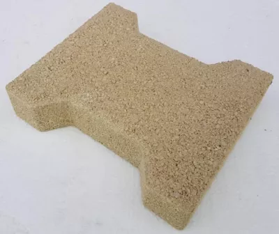 Pavé H Sable jaune 20 x 16 cm, ép.45 mm