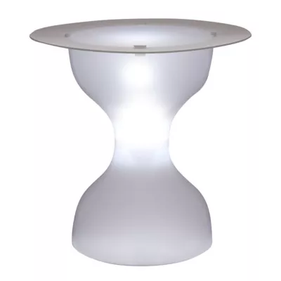 Salon de jardin solaire LED Blanc
