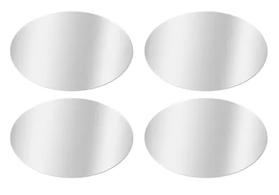 4 miroirs adhésifs ovales l.13 x H.20 cm Mpglass