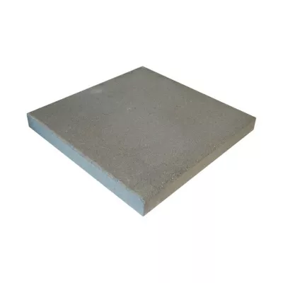 Chapeau de pilier plat 48 x 48 cm gris