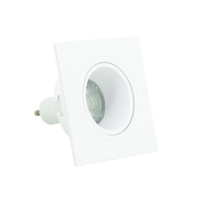 3 spots encastrables LED integrée blanc chaud IP20 2700K 345lm 5W rond Xanlite