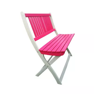 Banc de jardin en bois Burano fuchsia