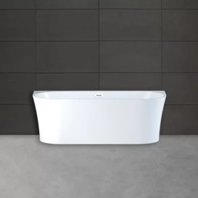 Baignoire semi-îlot murale Ruby 170x80 cm, by Spalina
