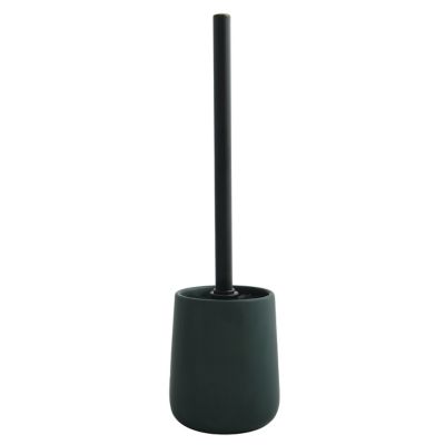 Brosse WC et support MSV Spirella Maonie corps céramique coloris vert foncé