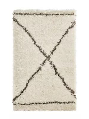 Tapis Tribal croix grise 150 x 200 cm