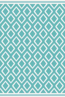 Tapis grenade 100x150cm bleu clair