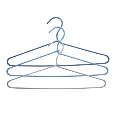 Cintre en tissu bleu Alas L. 40,5 cm vendu par 3 pièces