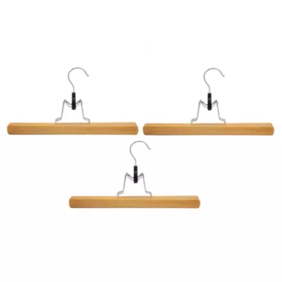 Cintre en bois pour pantalons Kuko vendu par 3 pièces