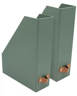 Range-revues en carton coloris vert vendu par 2
