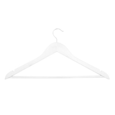 Cintre en bois blanc Box & Beyond vendu par 9 pièces
