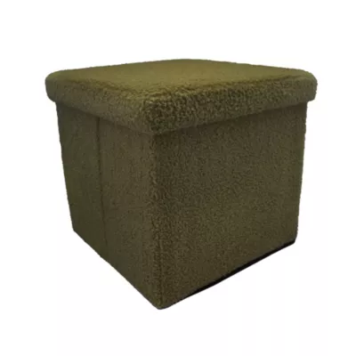 Boîte de rangement carrée avec couvercle vert Box & Beyond