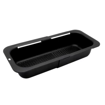 Egouttoir à vaisselle panier extensible noir l. 21 x L. 34,5 x H. 9,5 cm Box & Beyond