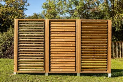 Panneau bois brise vue persienne 100 x h.200 cm