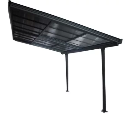 Toit terrasse adossé manuel aluminium Habrita TT3040CL 4 x 3,01 m