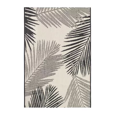 Tapis Lisa L.150 x l.100 cm noir, blanc, gris