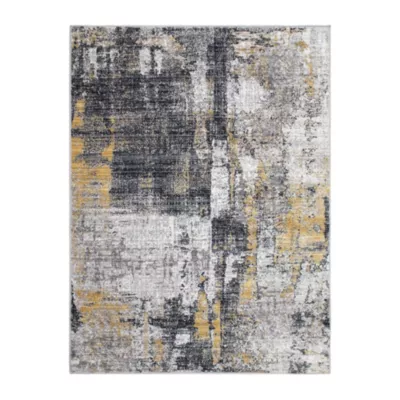 Tapis Izac essuyé jaune L.150 x l.200 cm