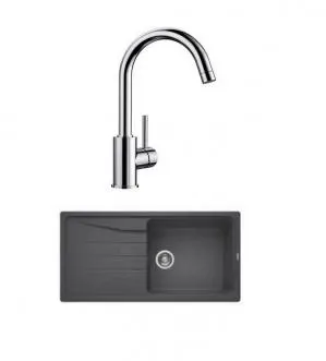 EVIER + MIT GRIS ROCHER 521183