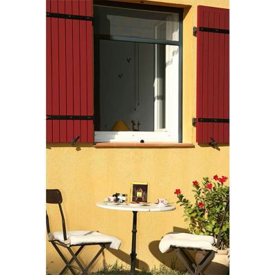 Moustiquaire de fenêtre enroulable en aluminium gris 125 x h.150 cm