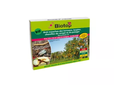 Nématodes Sf contre mouches des terreaux, taupins, chenilles du verger et du potager Biotop (25 millions)
