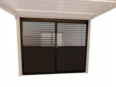 Panneau coulissant pour pergola Green Outside 3m noir vendu par 2
