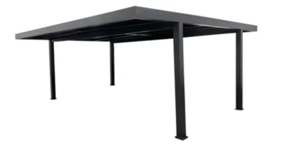 Carport double en aluminium Actual Green Outside 5,15 x 6 m