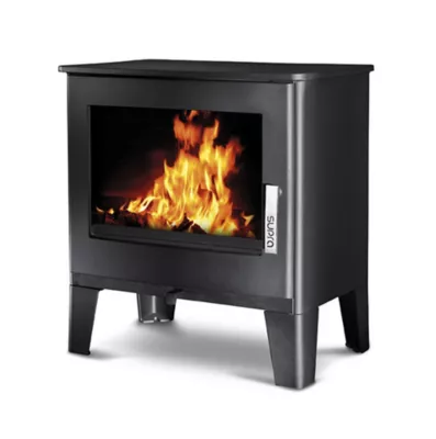 Poêle à bois en fonte Supra Ario noir en fonte 7kW 170m²